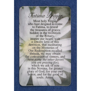 Bulk Lady of Fatima Pocket Prayer Cards