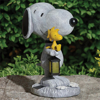 10.25-Inch Led Solar Snoopy Garden Statue - Peanuts