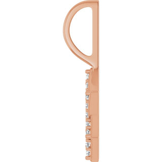 14K Rose 1/8 CTW Natural Diamond Star of David Pendant