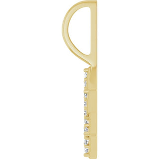 14K Yellow 1/8 CTW Natural Diamond Star of David Pendant