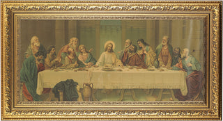 Last Supper Parietti 11X18 Goldleaf Wood Frame
