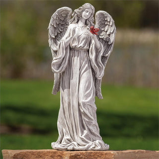 17.5-Inch Cardinal Memorial Angel Garden Statue