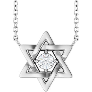 Platinum 1/10 CT Natural Diamond 16" Necklace
