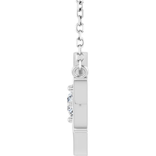 Platinum 1/10 CT Natural Diamond 16" Necklace