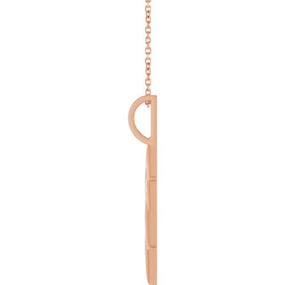 14K Rose Star of David 16-18" Necklace