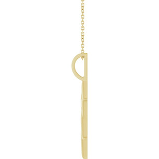 14K Yellow Star of David 16-18" Necklace