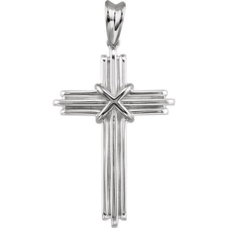 Sterling Silver 36.75x24.5 mm Cross Pendant