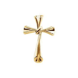 18K Yellow Cross Pendant