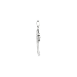 14K White 1/2 CTW Natural Diamond Micro PavÃ© Cross Pendant