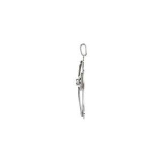 Sterling Silver .05 CTW Natural Diamond Cross Pendant 