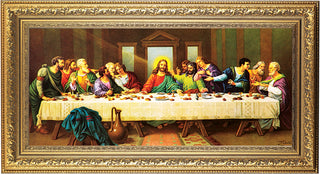 Last Supper-Zabateri 11X18 Goldleaf Wood Frame