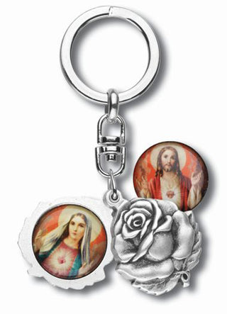 Sacred Heart/Immaculate Heart Key Ring 3-Pack