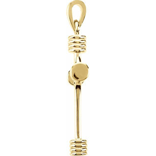 14K Yellow 33.75x23.25 mm Cross Pendant
