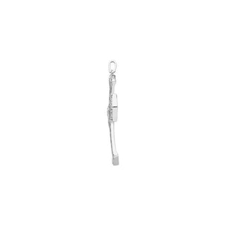 Sterling Silver 1/5 CTW Natural Diamond Cross Pendant 