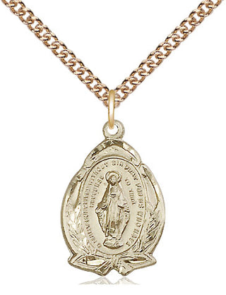 14kt Gold Miraculous Medal