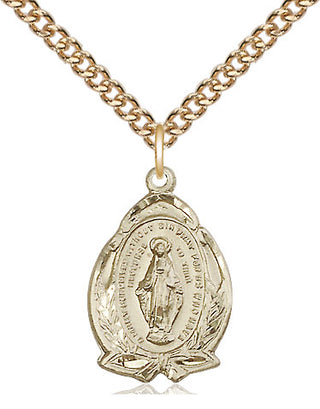 14kt Gold Miraculous Medal