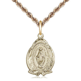 14kt Gold Miraculous Medal