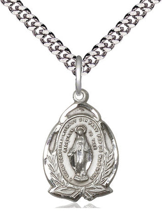 Sterling Silver Miraculous Medal Religious Jewelry
