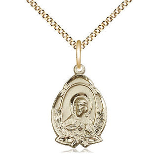 14kt Gold Filled Scapular Medal Religious Jewelry