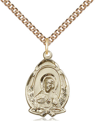 14kt Gold Filled Scapular Medal Religious Jewelry