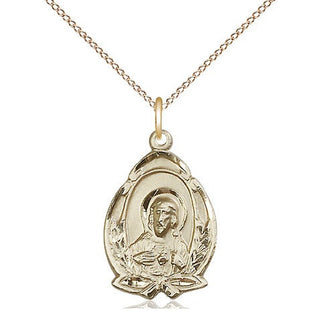 14kt Gold Scapular Medal