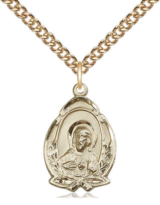 14kt Gold Scapular Medal
