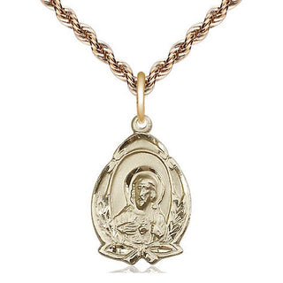 14kt Gold Scapular Medal