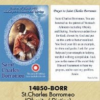 25-Pack - Healing Saints Relic Cards - Saint Charles Borromeo, Patron Saint of Obesity and Dieting
