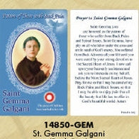 25-Pack - Healing Saints Relic Cards - Saint Gemma Galgani, Patron Saint of Back Pain