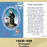 25-Pack - Healing Saints Relic Cards - Saint Gerard, Patron Saint of Fertility