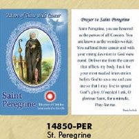 25-Pack - Healing Saints Relic Cards - Saint Peregrine, Patron Saint of Cancer