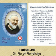 25-Pack - Healing Saints Relic Cards - Saint Pio of Pietrelcina, Patron Saint of those with Pain
