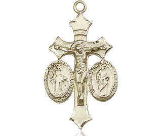 14kt Gold Filled Jesus, Mary & Joseph Medal