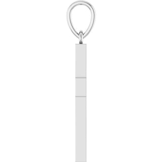 14K White 1/4 CTW Natural Diamond Cross Pendant