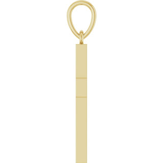 14K Yellow 1/4 CTW Lab-Grown Diamond Cross Pendant