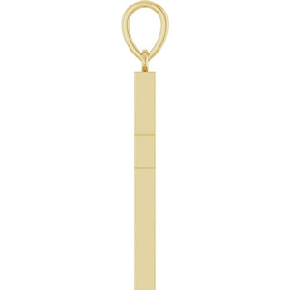 14K Yellow 1/2 CTW Lab-Grown Diamond Cross Pendant