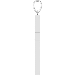 14K White 1 CTW Natural Diamond Cross Pendant