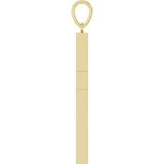 14K Yellow 1 CTW Lab-Grown Diamond Cross Pendant