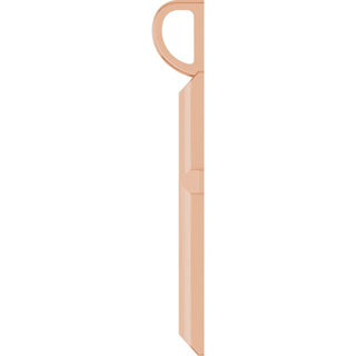 14K Rose Knife-Edge Cross Pendant
