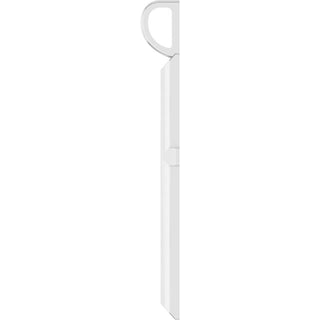 14K White Knife-Edge Cross Pendant
