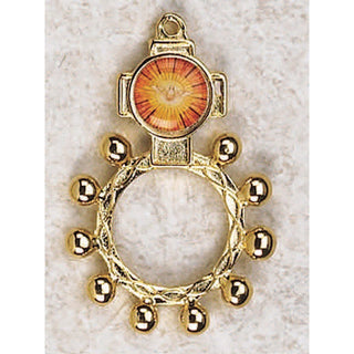 Bulk Holy Spirit Gold Tone Finger Rosary