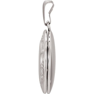 Sterling Silver Engravable Round Locket 