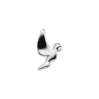 Platinum 21x18 mm Holy Spirit Dove Pendant