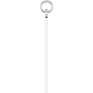 14K White Cross Pendant