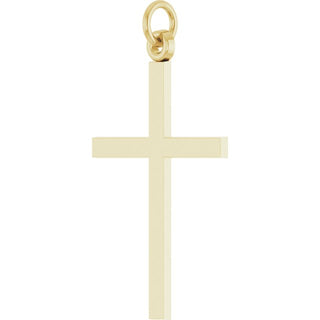14K Yellow Cross Pendant