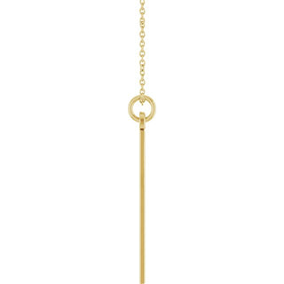 14K Yellow Cross 18" Necklace