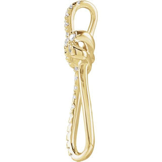 14K Yellow 1/5 CTW Natural Diamond Cross Pendant