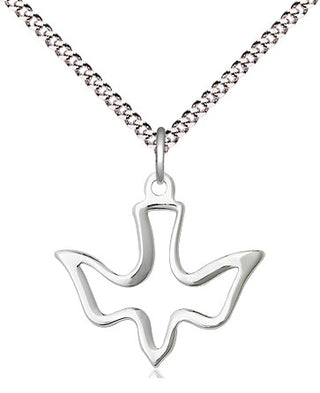 Sterling Silver Holy Spirit Medal Religious Jewelry