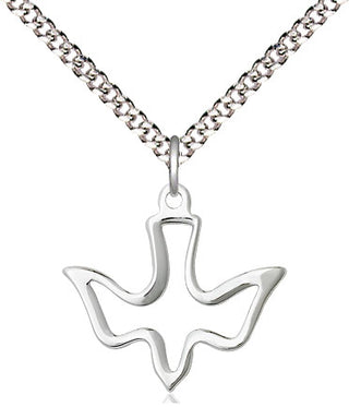 Sterling Silver Holy Spirit Medal Religious Jewelry
