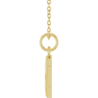 14K Yellow Star Of David 16-18" Necklace